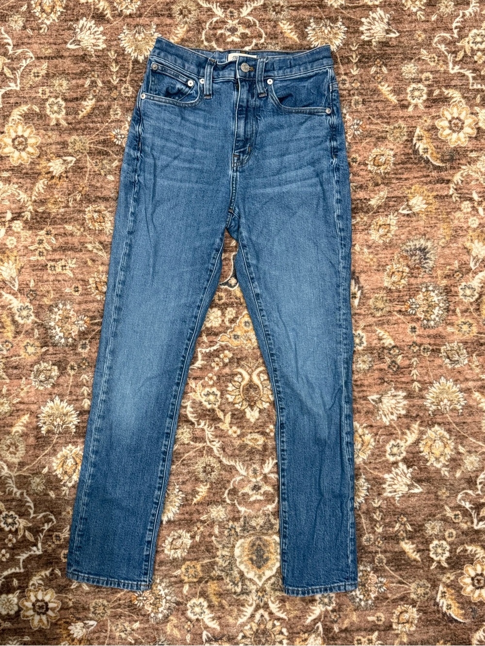 Madewell Women’s Blue High-Rise Slim BoyJean